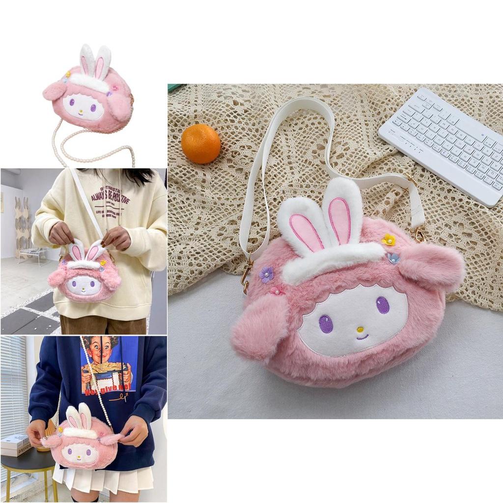 Meleedy Cute Rabbit Plush Toy Backpack