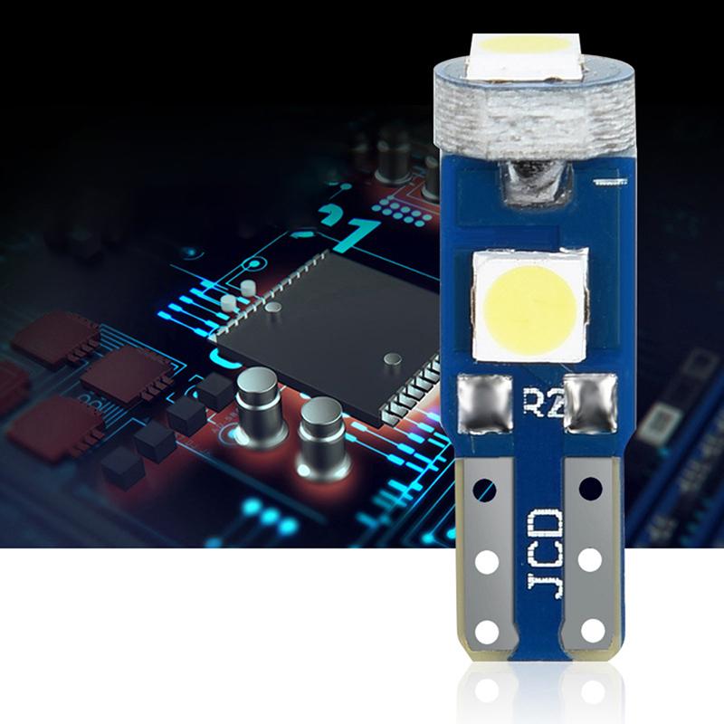 T5 Led Bulb 3Smd 3030 W3W W1.2W Led Canbus Car Interior Lights Dashboard Warming