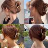 Pearl Cross Alloy Gripper Korean Version Pearl Metal Large Grip Clip Pearl Hair Clip Hair Accessory with Fairy Like Aura
