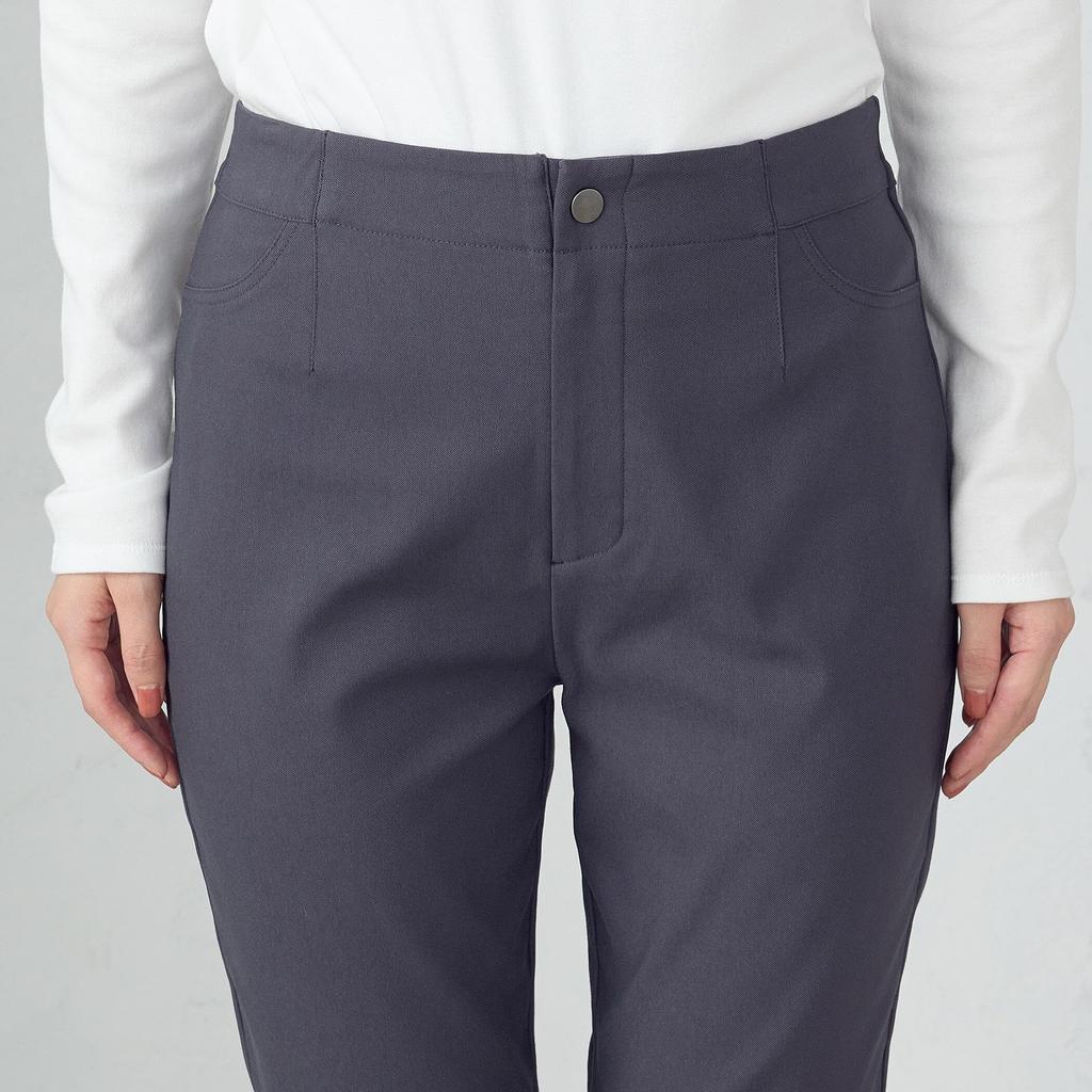 Comme Ca Ism Ca Beautiful Basic Charcoal (Comme Models) Pants Fleece-Lined High-Tension Pants, 38-52PI52-204, XL,