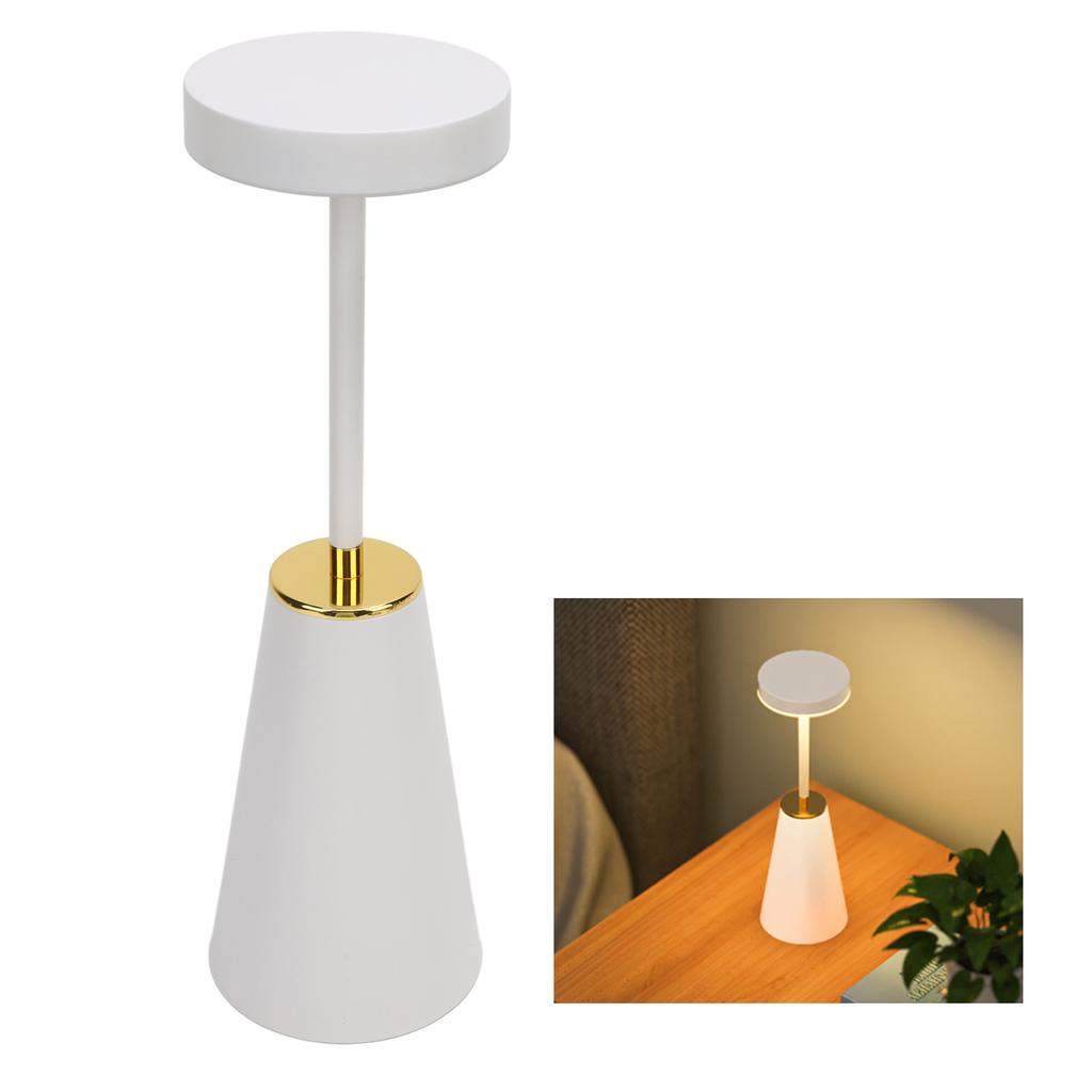Cordless Table Lamp Rechargeable Touch Control Stepless Dimmable LED Portable Wireless for Home Living Room