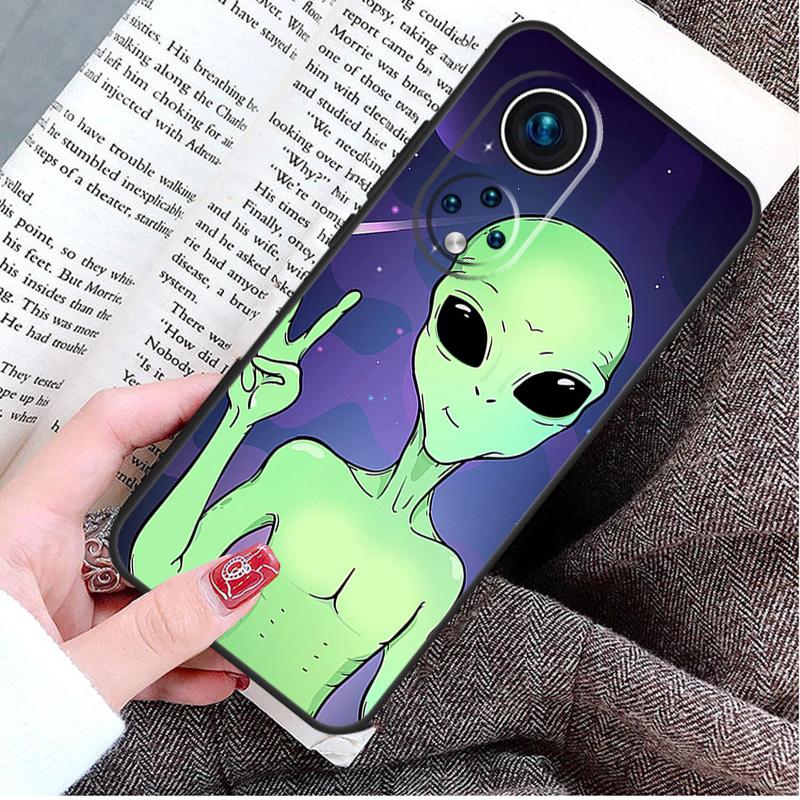 Aesthetics Cartoon Alien Space Case For Honor Magic 8 7 6 Pro Honor X9d X9c X9b X9a X8b X8c Win 50 70 90 200 400 Lite Cover