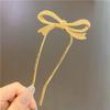Chinese Punk Ruby Pendant Sword Hairpin Fashion Simple Modern Headdress Back Of The Head Pan Hair Ornament Fashion Retro New