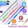 12Pcs Double-Ended Magic Color Changing Highlighter Pen Set, Student Diary Scrapbook Painting Diy Making, Classroom And Office