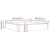 Raised Garden Bed with Liner Brown 120x120x25 cm Solid Fir Wood