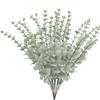 2PCS Artificial Eucalyptus Stems Leaves Green Eucalyptus Branches Fake Plants for Wedding Centerpieces Christmas Navidad Decor