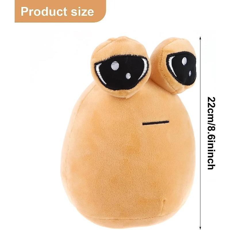22cm/8.6in Pou Plush Cartoon Alien Toy Kawaii Stuffed Animal Doll Hot Game Figure Gifts for Fans