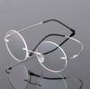 1.61 index Lenses No-Rim Circular Shortsighted Spectacles Rx Eyewear Anti-blue Light Myopia Glasses -0.5 -0.75 To -6