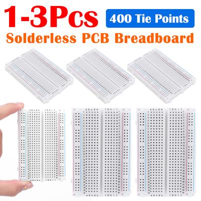 1-3pcs Tie Points Mini Universal Test Protoboard DIY Bread Spliceable Solderless PCB Breadboard para Bus Test Circuit Board