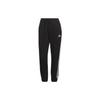 Knitted Sweatpants Women's Black Moderate Cuffed Pants HD4309