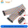 40P Color DuPont Jumper Cables - Female/Female, Male/Female, Male/Male - 10/15/20/30/40CM Lengths