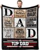 Idea Gifts For Dad Blankets for Father's Day Mother's Day Anniversary Birthday Thanksgiving for Mom Uncle Aunt Grandpa Grandma