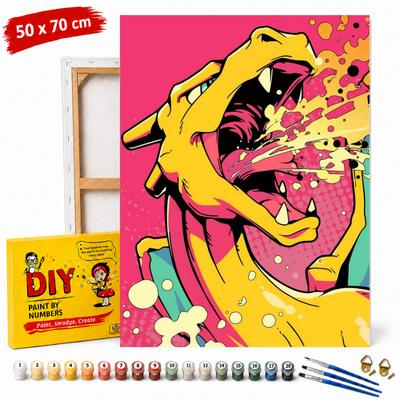 Picture for Painting by Numbers with Frame Pokemon Charizard 50X70