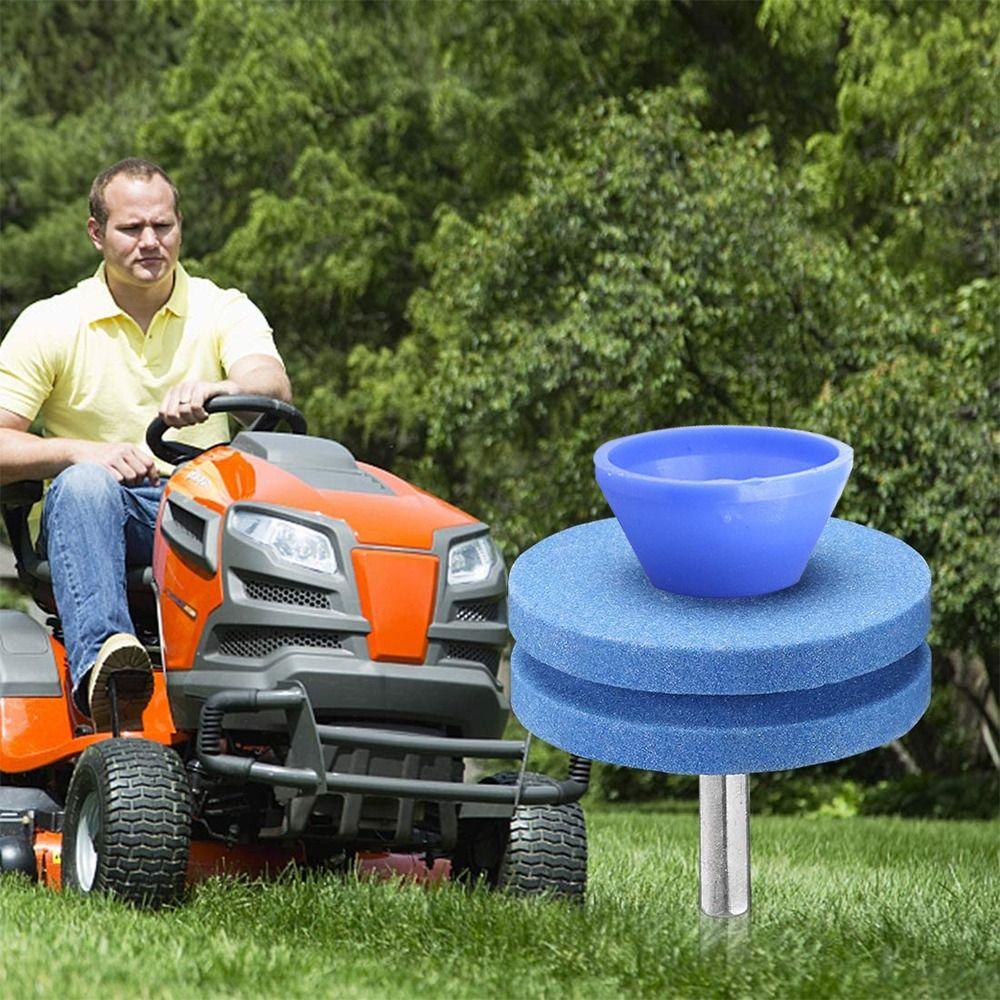 Grass Lawn Tool Sharpener Stone Garden Grinding Tool Grinding Cuts Sharpener Lawn Mower Sharpener