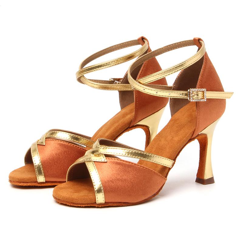 Latin Dance Shoes Women's High Heel Dance Shoes Tango Soft Bottom Dance Shoes Girls Salsa Ballroom Shoes