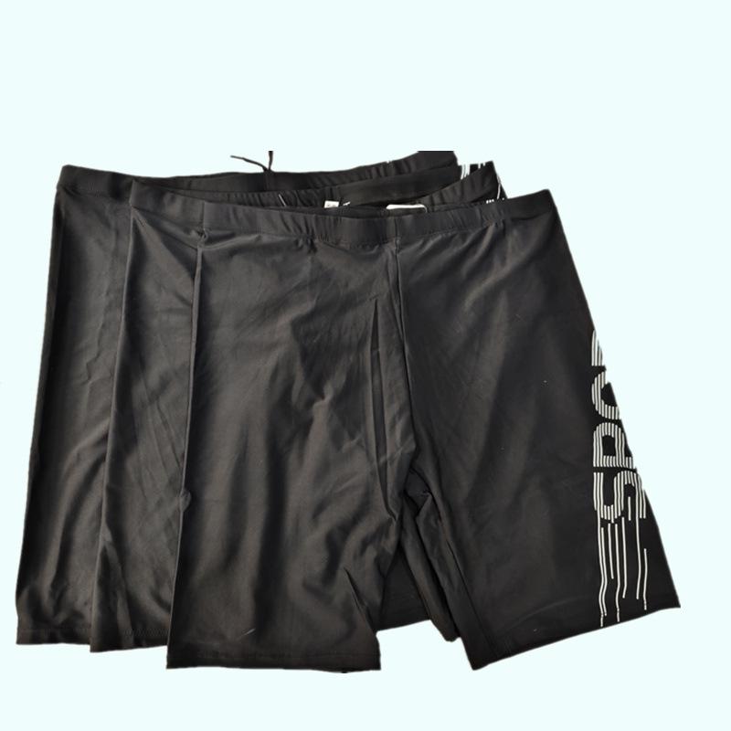 2025 Men's Plus Size Long Swim Trunks - Anti-Embarrassment, Simple Design