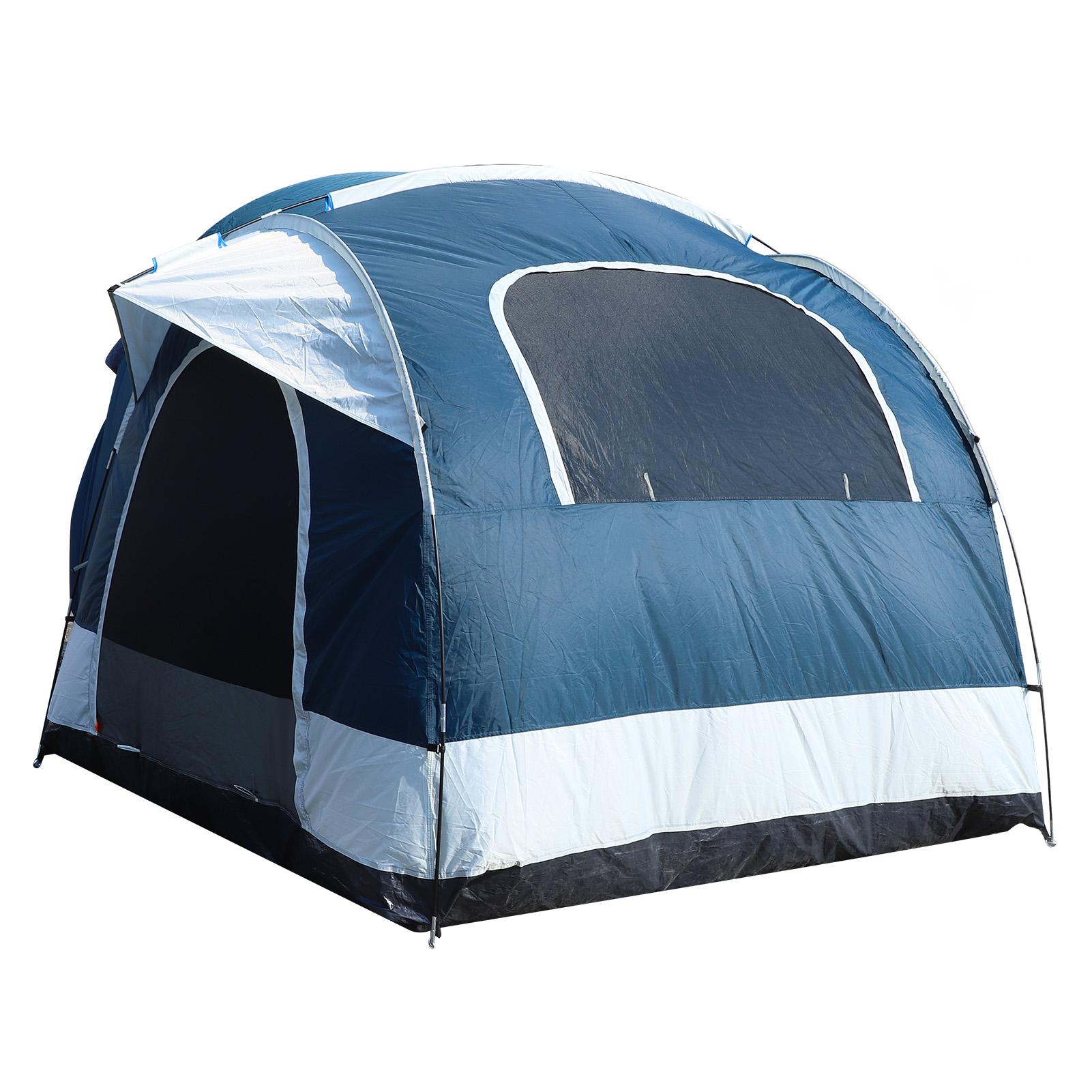 

210D Оксфордская палатка для кемпинга на заднюю дверь автомобиля, двухслойная штормовая палатка с тенью на заднюю дверь автомобиля