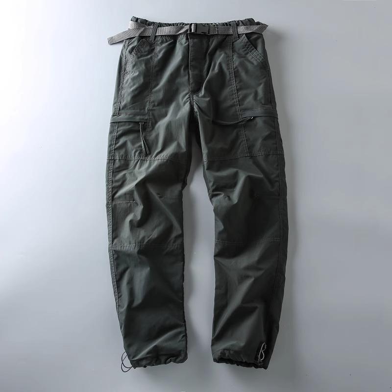 Men's Winter Plus Velvet Waterproof Windproof Ski Pants with Quick-Dry & Multi-Pocket Design