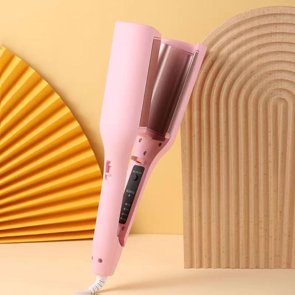 Clamping French-style Egg Roll Curling Iron 32mm Hair Styling Tool Wavy Hairstyles