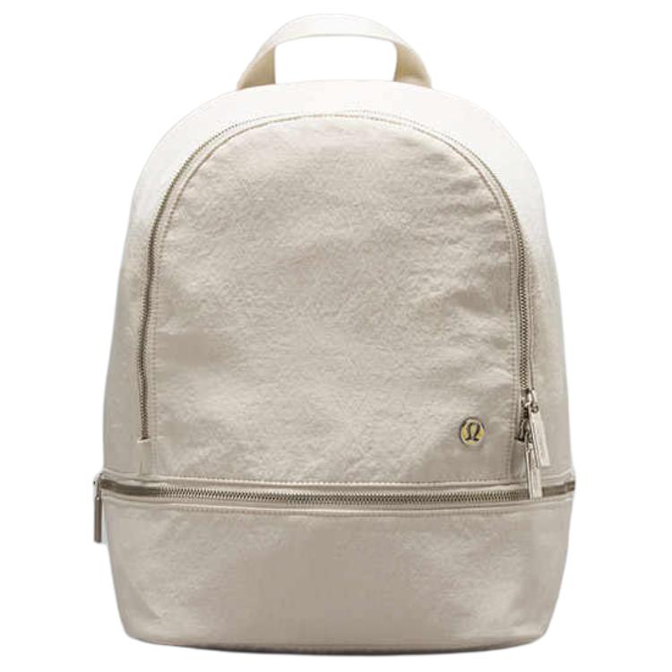 

Lululemon City Adventurer 11L Mini Backpack With Silver Logo Zipper Closure Women backpack Bone-White LW9ETHS-BONE Bone White,Mini
