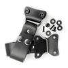 Cutter Sheath Fastener Vegetable Tanned Cow Leather Waist Belt Buckles Clip Carry System for Straight Cutter Sheath Cover