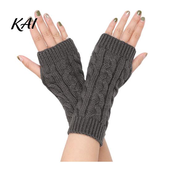 Breathable Acrylic Arm Protectors Women Ribbed Wrist Warmers, Stretchy Cable Knitted Fingerless Gloves, Lightweight Warm Sleeves Soft Mitten,