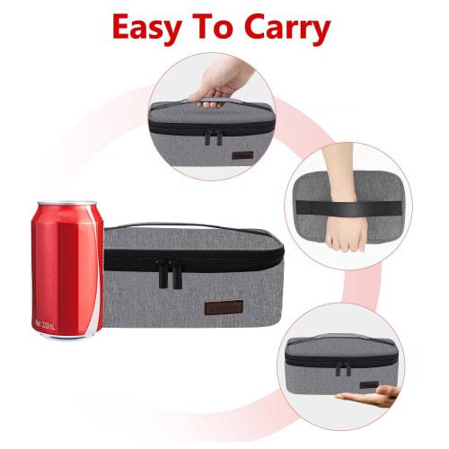 Gloppie Small Lunch Bag, Mini Lunch Box, Insulated Lunch Bag for Men and Women, Petite Lunch Box for Adults, Portable Lunch Pail, Insulated Lunch Cont