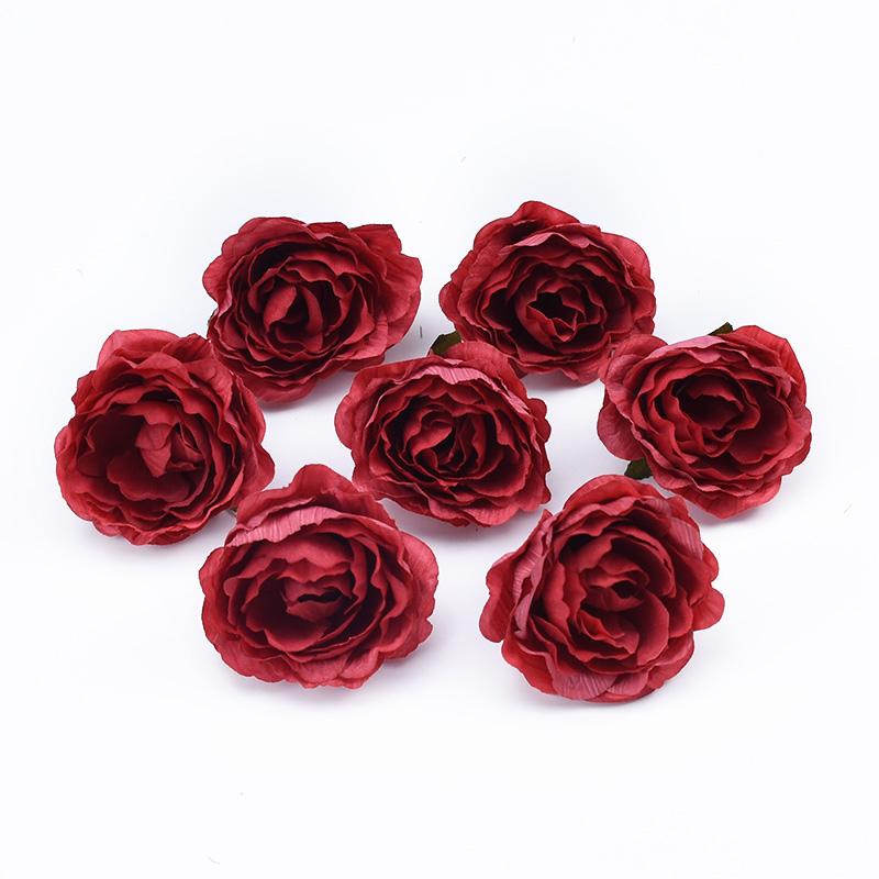 10/30pcs Artificial Flowers Silk Rose peony Wedding bridal bouquet Outdoor Garden Home vase Wreaths Holiday Party Diy gift Decor