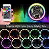 RGB 7" Round 6 Led Headlight RGB For Harley Davidson Touring Fat Boy Jeep Wrangler JK LJ CJ TJ