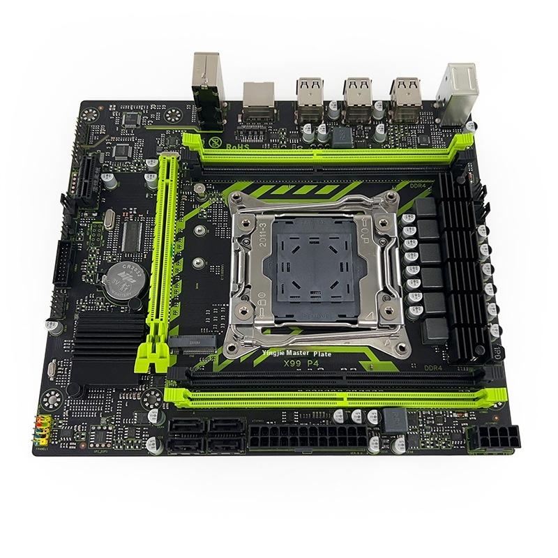 X99-P4 2011-3 Motherboard Set Kit Desktop Ecc Server Ddr4 X99 2660V3 2680V4 Memory Nvme M.2 Sata