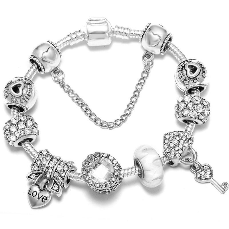1/16cm 21cm Luxury Cutterfly Snake Chain Bracelet DIY Jewelry Gift For Women Men 41 Styles Trendy Fashion