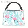 1pc Flamingo Pattern, Portable And Reusable Refrigerated Bag, Insulated Lunch Bag, A Must-have For Camping Beaches, Homes, Offic