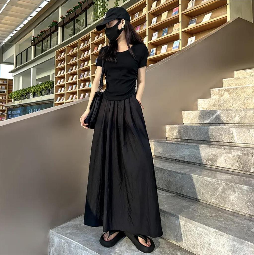 End-of-Season Clearance: 90% Off - Women's Pink Yamamoto High-Waisted A-Line Summer Skirt, Petite Fit (2025 Collection)