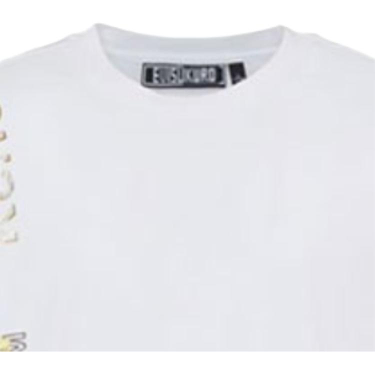 EVISU T-Shirts Men's White Crew Neck Moderate Straight Fit 2ESGNM1TS570BZ