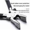 Professional Glass Tile Nipper 8 Inch Heavy Duty Carbon Steel Ceramic Breaker Pliers with Adjustable Screw for Stained Glass