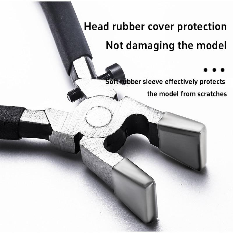 Professional Glass Tile Nipper 8 Inch Heavy Duty Carbon Steel Ceramic Breaker Pliers with Adjustable Screw for Stained Glass