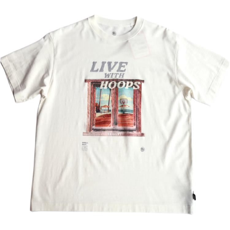 

Li-Ning Дышащая футболка свободного кроя с принтом букв, мужской топ с коротким рукавом AHSV221-6 2XL