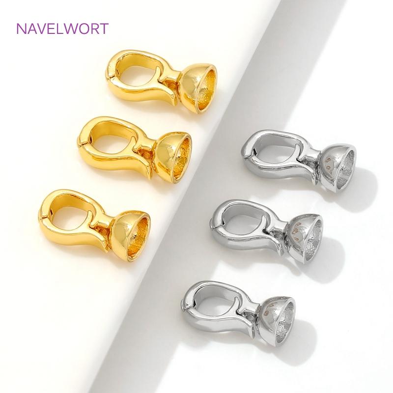18K Gold Plated Pearl Clasp Fastener Brass Connector Clasps,Clasps For Jewelry Making,DIY Bracelet Jewelry Making Accessories