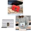 Women's Rhombic Shoulder Bag Fashion Rhombic Chain Lock Diagonal Small Square Bag