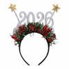 New Year‘s Eve Christmas Headband Star Color Strip Xmas Hair Accessories  Cosplay Prop