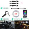 BLALION 1 In 13 Car EL Neon Strip Light Car Ambient Light Sound Control RGB LED Decorative Light Auto Interior Atmosphere
