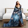 Sub-Zero Ice Fury Mortal Kombat Frost Ninja Blankets Velvet Super Soft Throw Blankets for Car Sofa Couch Bedroom Quilt
