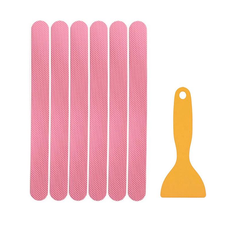 Anti-slip Strips Safety Shower Treads Stickers Bathtub Non Slip Sticker With Scraper  Anti Skid Tape For Shower Tub Steps Floor