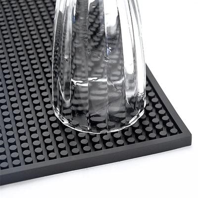 PVC Anti-slip Drain Pad Cafe Bar Mats Coffee Maker Countertop Spill Mat Waterproof Heat Resistant Coaster Drain Mat for Home Bar