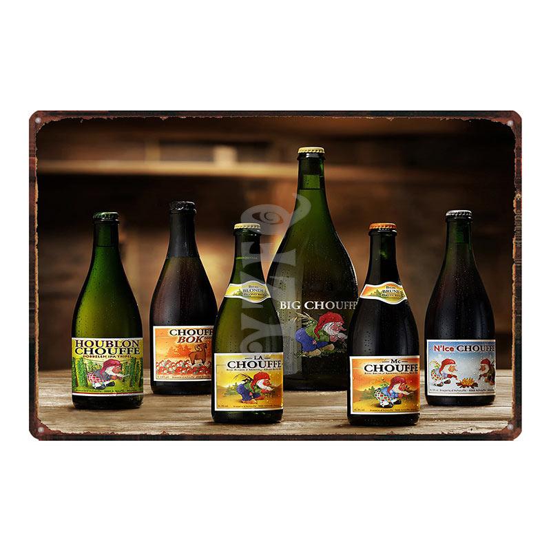 Orval Chimay Westmalle Chouffe Metal Tin Sign Vintage Plate For Bar Club Wall Pub Restaurant  Home Decor Iron Poster DU-3599A