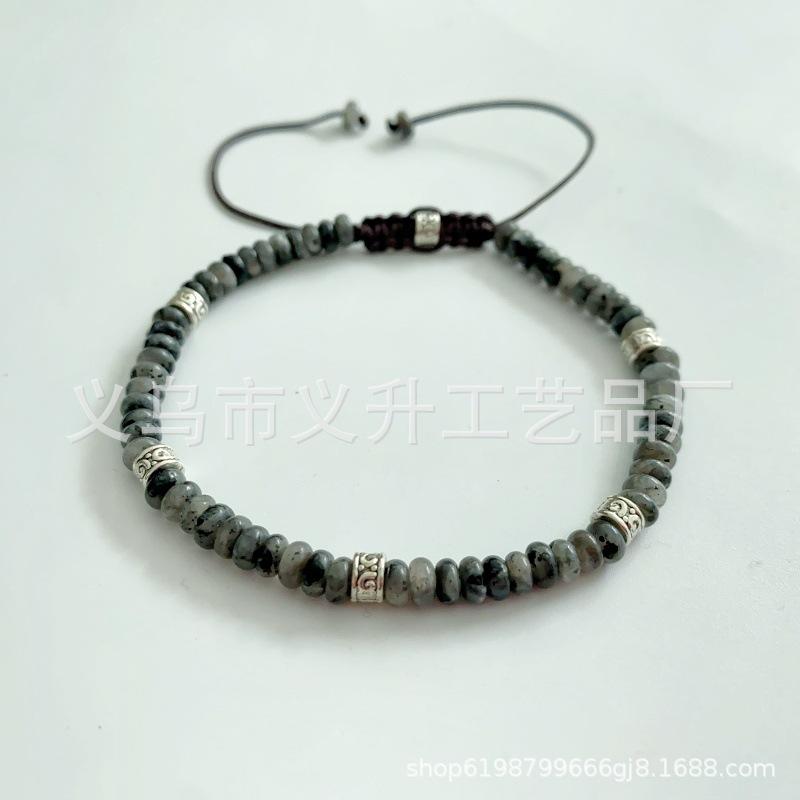 Naturstein-Armbänder für Frauen, handgefertigt, geflochtene Perlenarmbänder, heilende Meditation, Balance, Yoga, zierliche Handkette