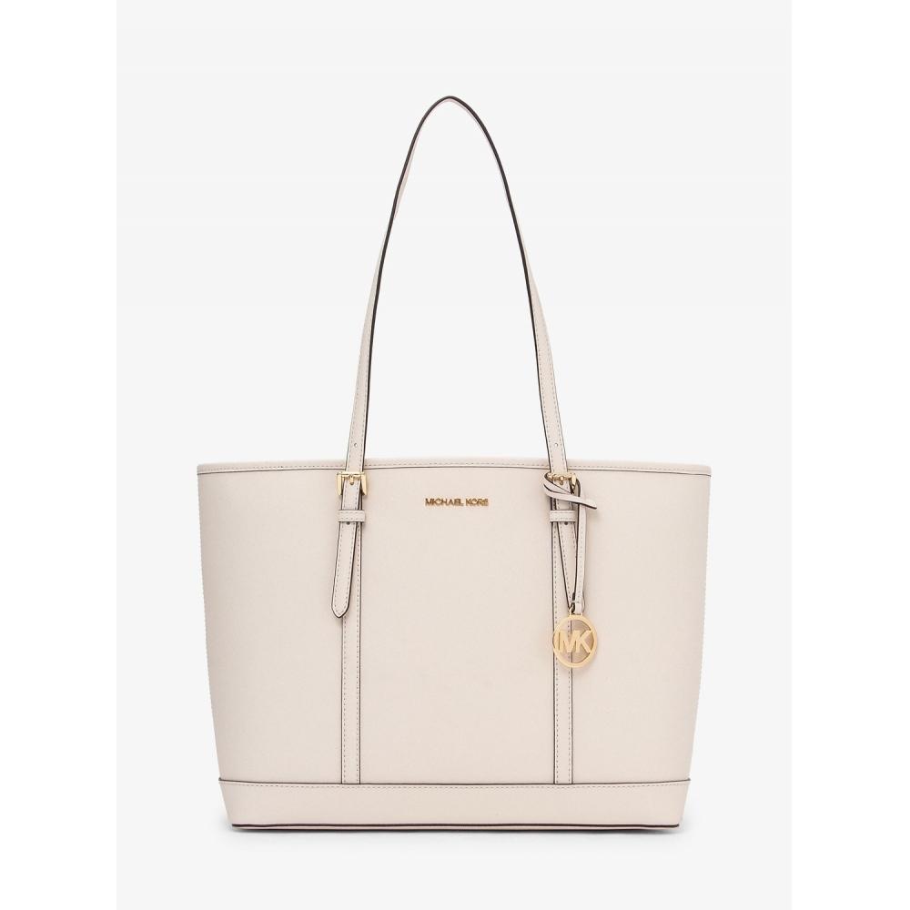 

Michael Kors Jet Set Travel Top Zip Tote Large 35f0gtvt9l2171 Light Cream F