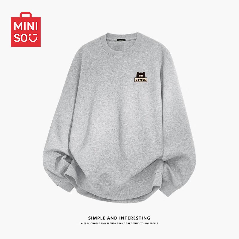 MINISO Men's Z Series Relaxed Fit Crewneck Sweatshirt