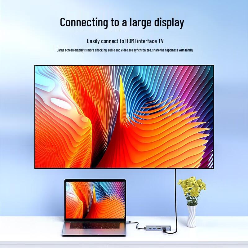 BIAZE Type-C 5-in-1 Hub with 4K HDMI & Ethernet