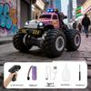 Cross-Country Big Foot RC Off-road Stunt Car with Spray Lights & Gear Shifting - Drop-Resistant Children's Toy